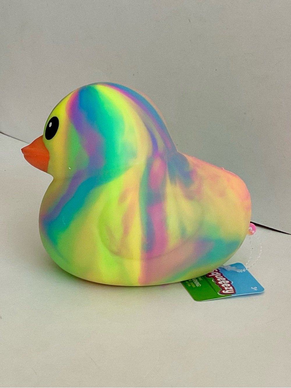 Sunny Days Jumbo Squeezy Duck XL Tie Dye Squishy Sensory Fidget Toy NEW